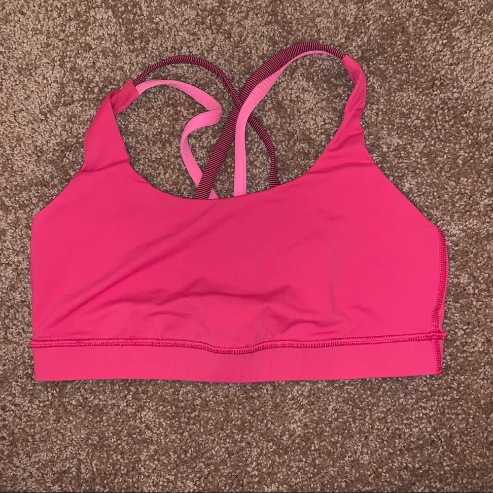 Hot Pink Lululemon Sports Bra